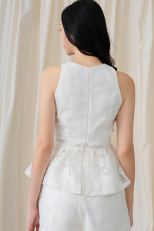 MICAELA ROUND NECK TOP (WHITE)