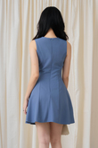 WAYTT RIBBON MINI DRESS (BLUE)