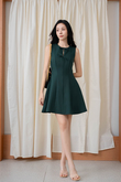 WAYTT RIBBON MINI DRESS (GREEN)