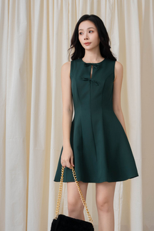 WAYTT RIBBON MINI DRESS (GREEN)