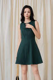 WAYTT RIBBON MINI DRESS (GREEN)