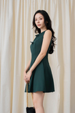 WAYTT RIBBON MINI DRESS (GREEN)