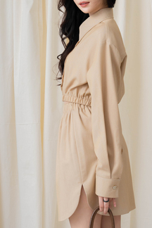 JETT OVERSIZED CROPPED JACKET (DESERT SAND)