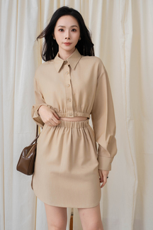 JETT OVERSIZED CROPPED JACKET (DESERT SAND)