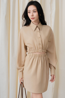 JETT OVERSIZED CROPPED JACKET (DESERT SAND)