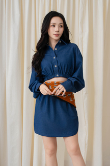 JETT OVERSIZED CROPPED JACKET (JEAN BLUE)
