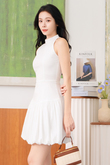 JOLEE BALLON MINI DRESS (WHITE)