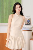 JOLEE BALLON MINI DRESS (BEIGE)
