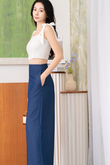 GRAYSON HIGH WAISTED PALAZZO (JEAN BLUE)
