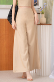 GRAYSON HIGH WAISTED PALAZZO (DESERT SAND)