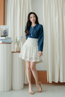 TIA LONG SLEEVE JACKET (JEAN BLUE)