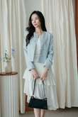 TIA LONG SLEEVE JACKET (LIGHT BLUE)