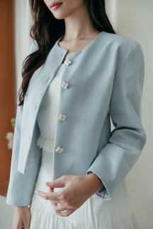 TIA LONG SLEEVE JACKET (LIGHT BLUE)