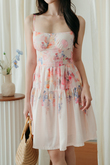 FRANCES FLORAL MINI DRESS (PINK FLORAL)