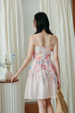 FRANCES FLORAL MINI DRESS (PINK FLORAL)