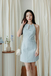 HAELY HALTER NECK MINI DRESS (LIGHT BLUE)
