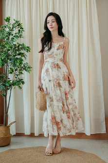 HANIYA CAMI MIDAXI DRESS (FLORAL)