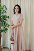 ROONEY BALLOON MIDAXI DRESS (PINK)