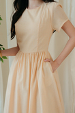 ROONEY BALLOON MIDAXI DRESS (YELLOW STRIPE) ROONEY BALLOON MIDAXI DRESS (YELLOW STRIPE)