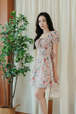 YANCY DRAWSTRINGS MINI DRESS (ROSE)