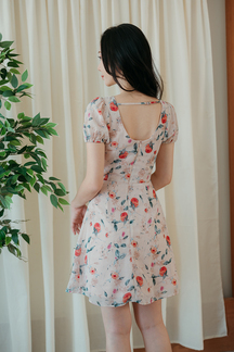 YANCY DRAWSTRINGS MINI DRESS (ROSE)