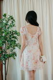 YANCY DRAWSTRINGS MINI DRESS (FLORAL)