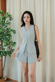 ARIES HIGH WAIST SHORTS (LIGHT BLUE1)