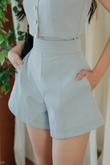 ARIES HIGH WAIST SHORTS (LIGHT BLUE1)