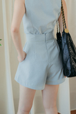 ARIES HIGH WAIST SHORTS (LIGHT BLUE1)