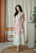 BETHEA RUCHED BUST MIDAXI DRESS (CREAM FLORAL)
