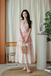 BETHEA RUCHED BUST MIDAXI DRESS (PINK FLORAL)