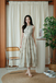 DOXIE ROUND NECK MIDAXI DRESS (EGG WHITE)