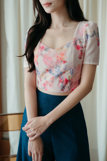 DIORN SWEETHEART CROP TOP (PINK FLORAL)