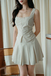 EIRA SQUARE NECK RIBBON TOP (CREAM)
