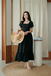TAYLIN RUFFLES MIDAXI DRESS (BLACK)
