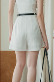 LENNON WIDE LEG CASUAL SHORT (WHITE)