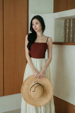 MEGHAN TIERED MAXI DRESS (BROWN)
