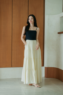 MEGHAN TIERED MAXI DRESS (BLUE)