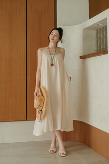 MANDY TENT MAXI DRESS (POSY PEACH)