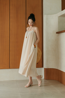 MANDY TENT MAXI DRESS (POSY PEACH)