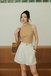 KINKI MOCK NECK CROP TOP (LATTE)