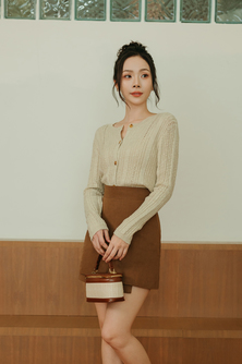 SOFIN KNITTED CARDIGAN (OLD LACE)