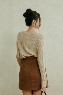 SOFIN KNITTED CARDIGAN (OLD LACE)