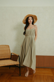 MANDY TENT MAXI DRESS (COOL SAGE)