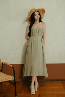 MANDY TENT MAXI DRESS (COOL SAGE)