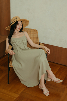 MANDY TENT MAXI DRESS (COOL SAGE)