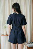 MOLLIE BELTED OVERSIZED PLAYSUIT (BLUE)
