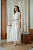 GUNNER HIGH WAISTED PALAZZO (CREAM)