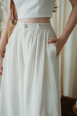 GUNNER HIGH WAISTED PALAZZO (CREAM)