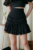 YANW HIGH WAISTED BALLOON SKORT (BLACK)
